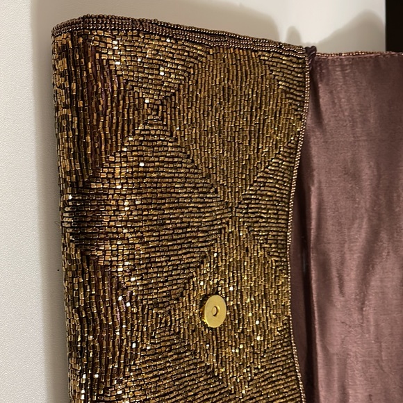 Vintage Marshall fields, copper beaded purse - Picture 7 of 16